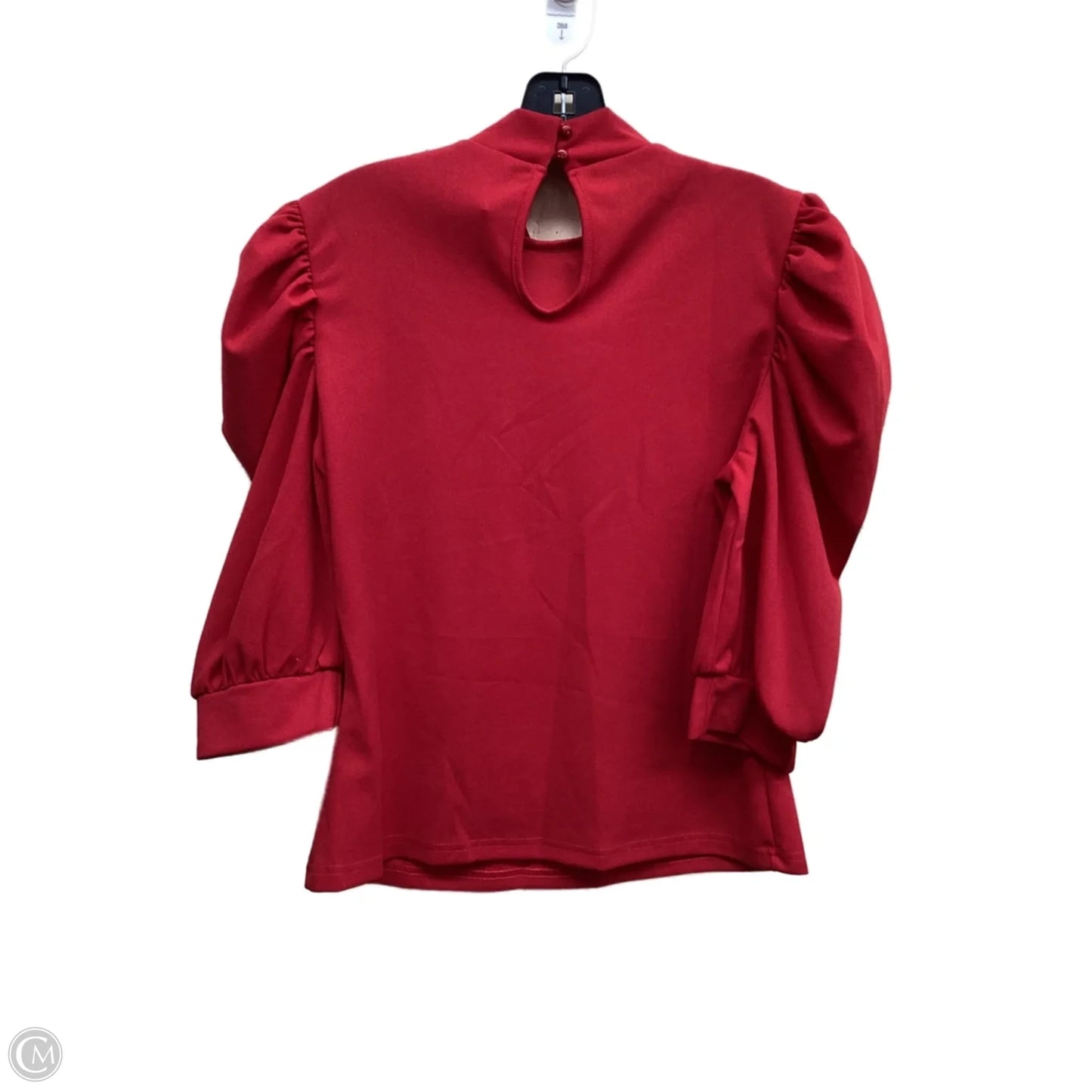 Top Short Sleeve By Shein In Red, Size: L