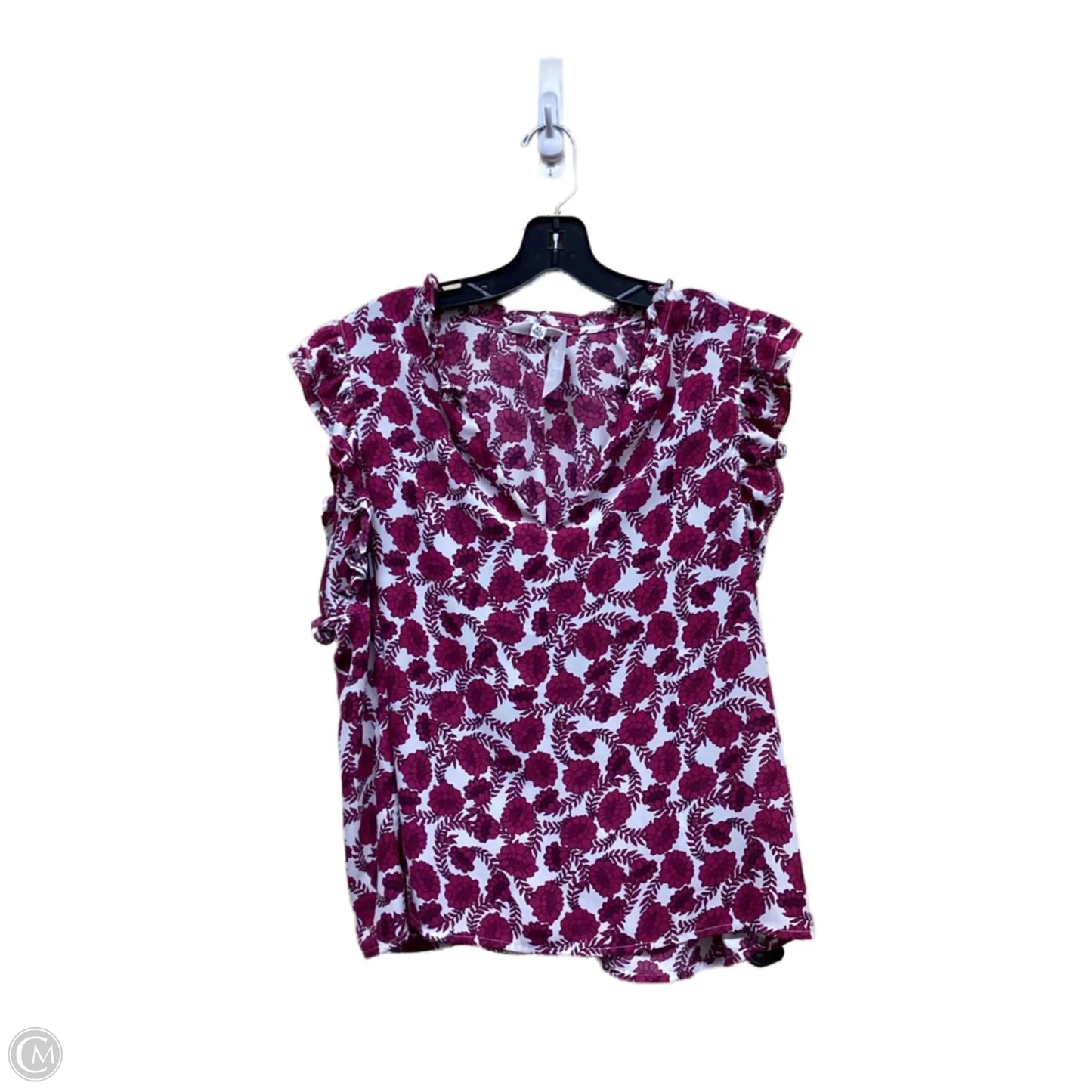 Top Short Sleeve By Bb Dakota In Floral Print, Size: Xl