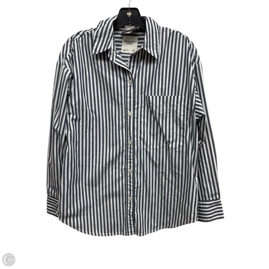 Top Long Sleeve By Abercrombie And Fitch In Striped Pattern, Size: Xs