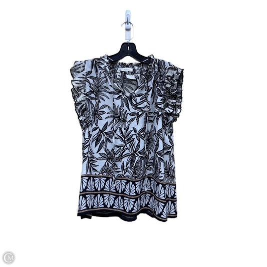 Top Short Sleeve By Chenault In Multi-colored, Size: M