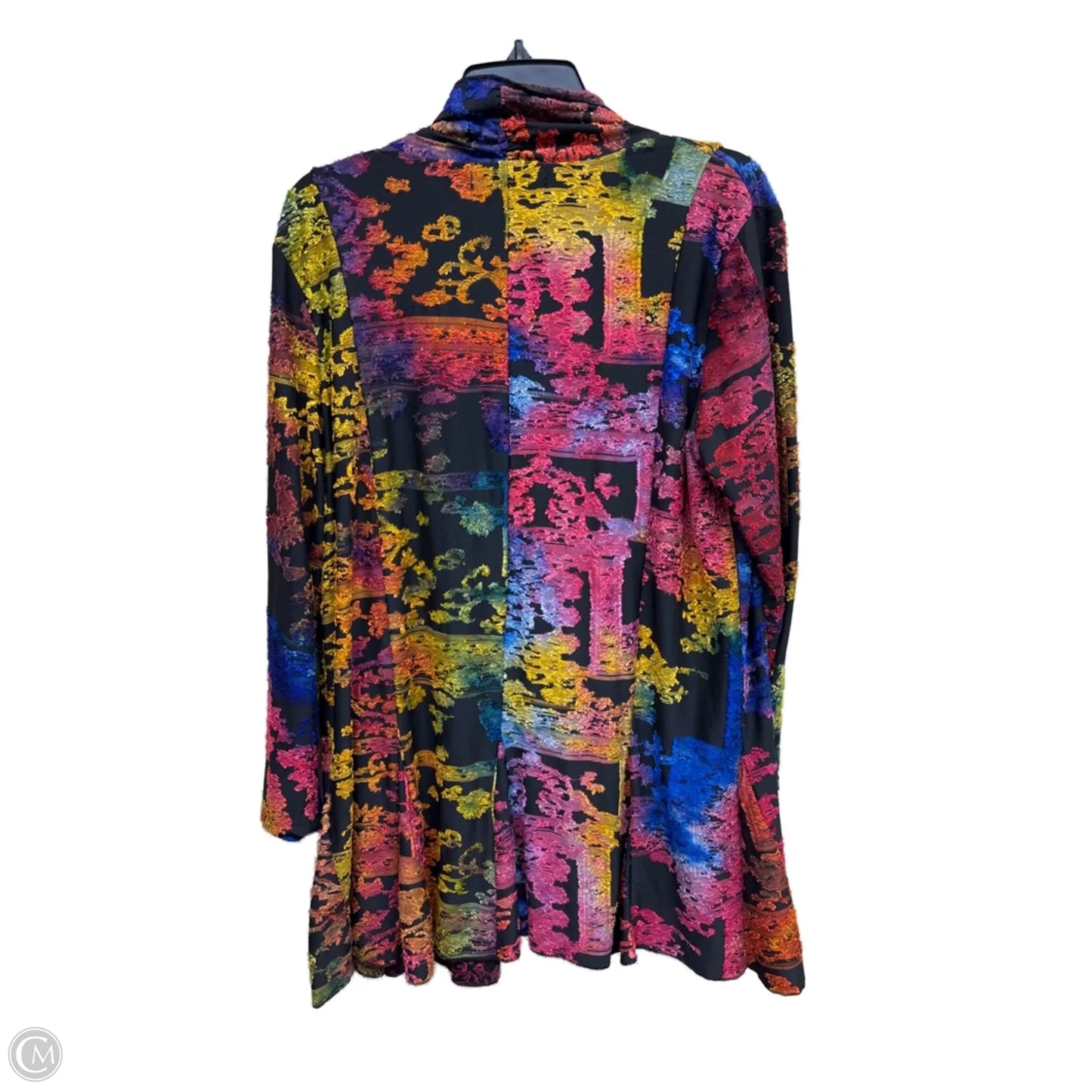 Sweater Cardigan By Clothes Mentor In Multi-colored, Size: M