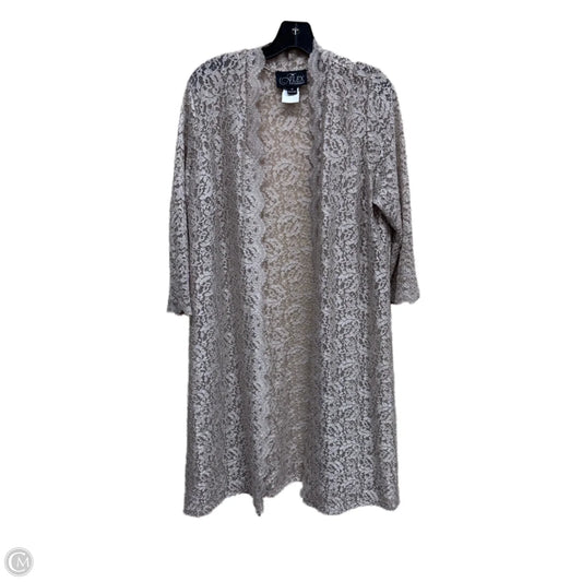 Sweater Cardigan By Alex Evenings In Gold, Size: M