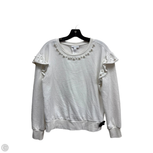 Top Long Sleeve By Charter Club In White, Size: M