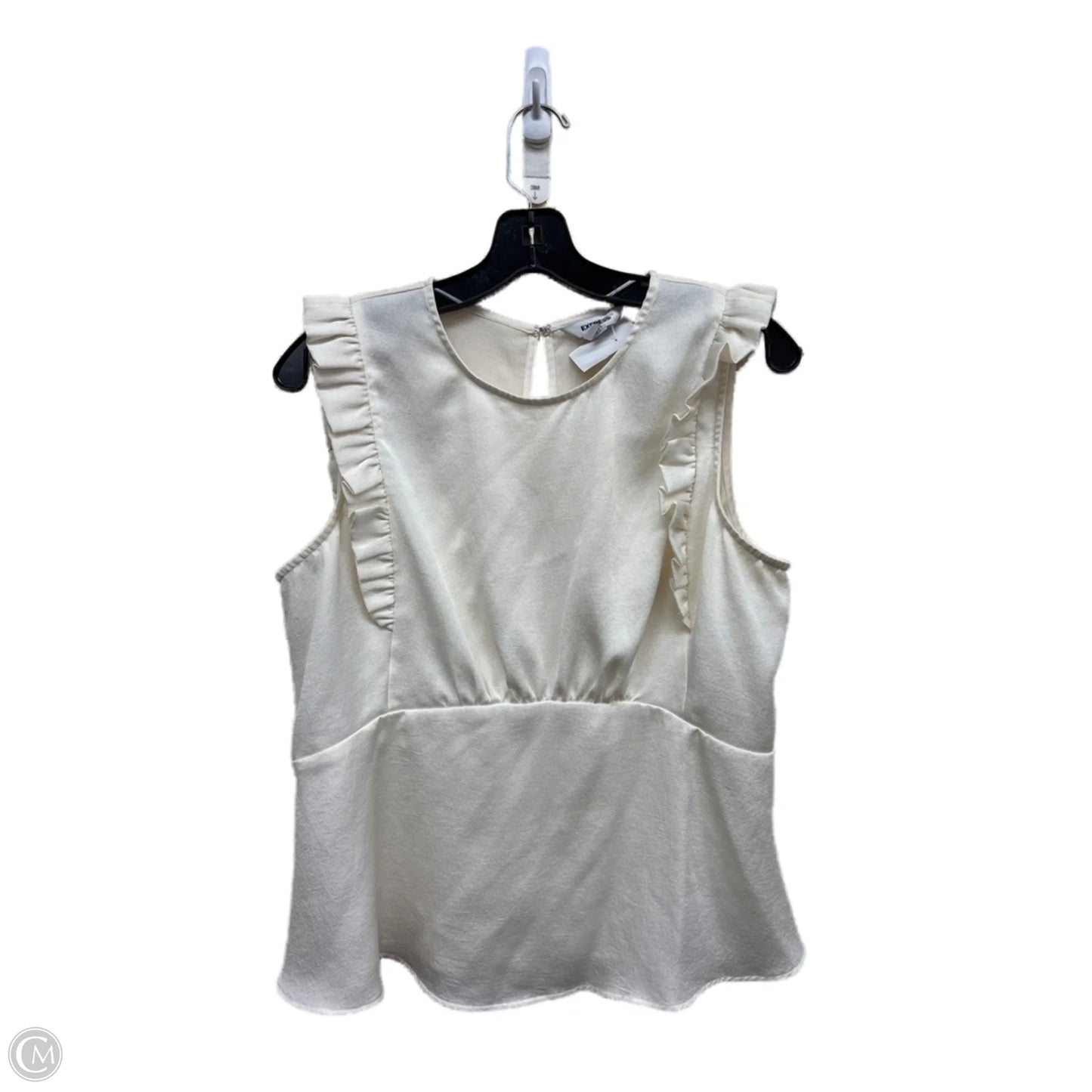Top Sleeveless By Express In White, Size: L