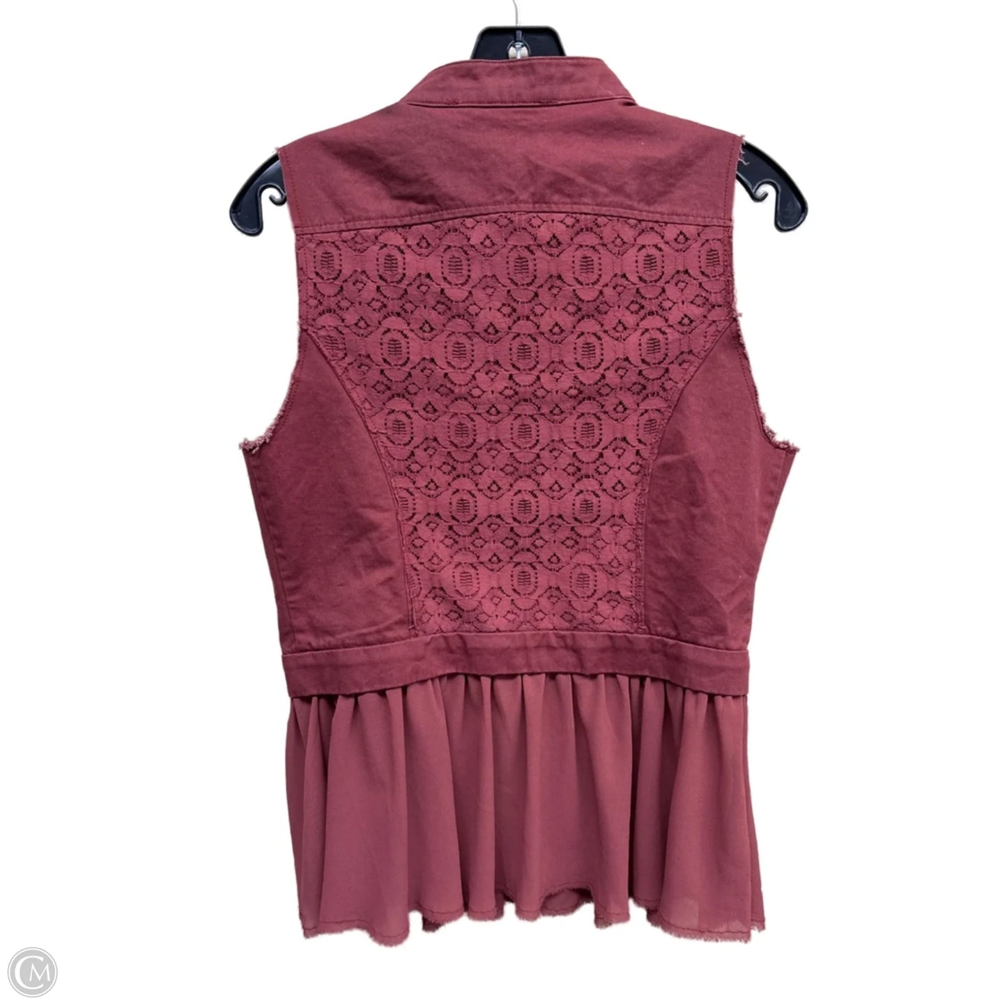 Vest Other By Bke In Maroon, Size: S