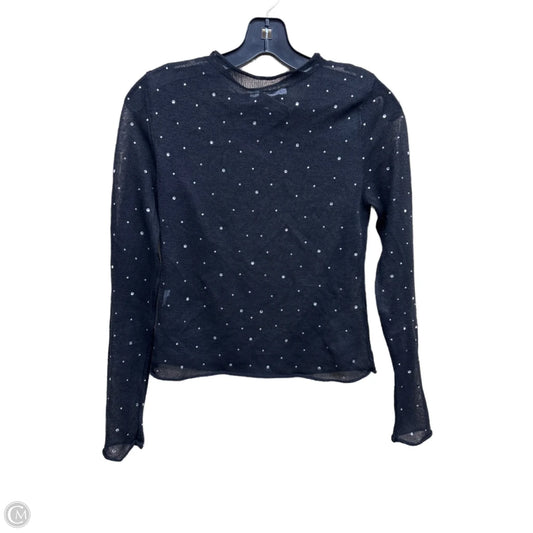 Top Long Sleeve By Mango In Black, Size: S
