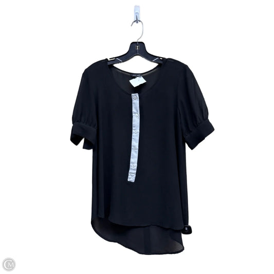 Top Short Sleeve By Naked Zebra In Black, Size: S