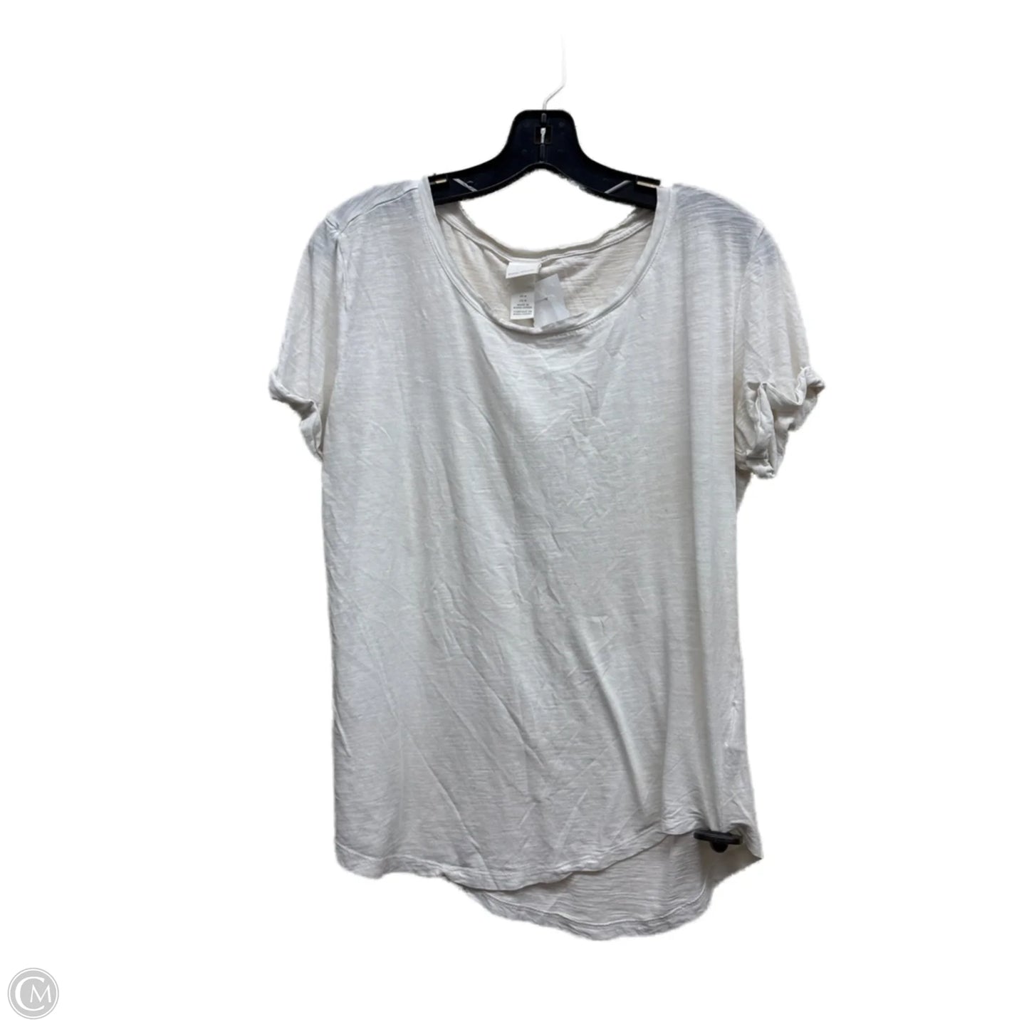 Top Short Sleeve By H&m In White, Size: M