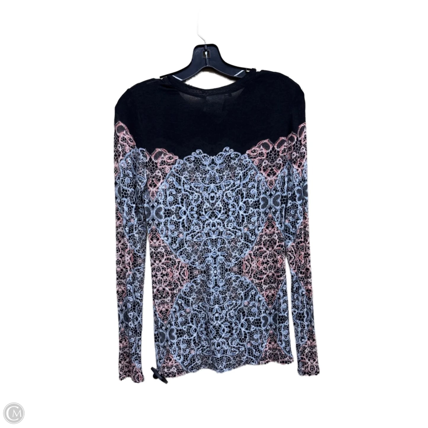 Top Long Sleeve By Bcbgmaxazria In Multi-colored, Size: M