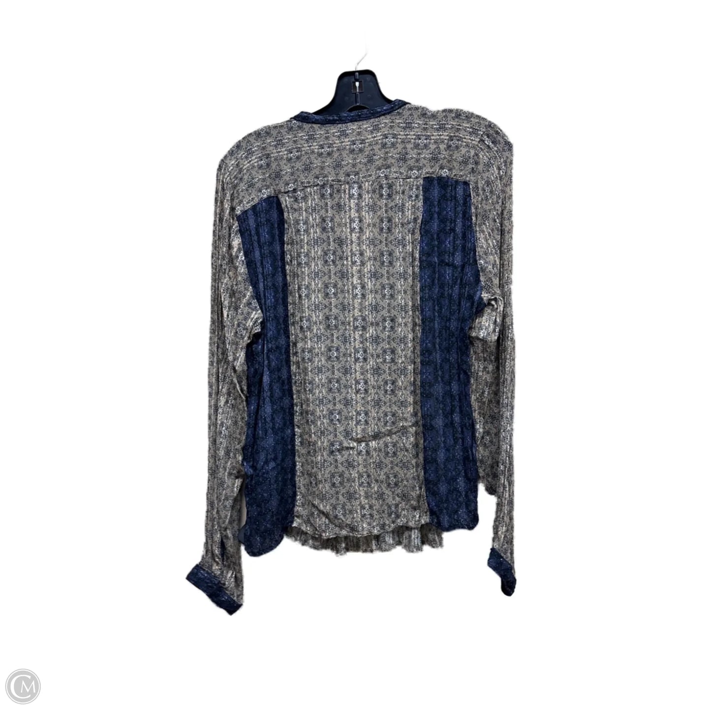 Top Long Sleeve By Rag And Bone In Multi-colored, Size: L