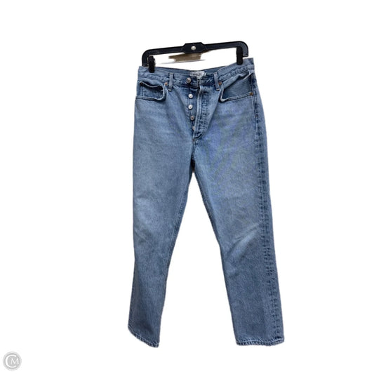 Jeans Straight By Agolde In Blue Denim, Size: 6