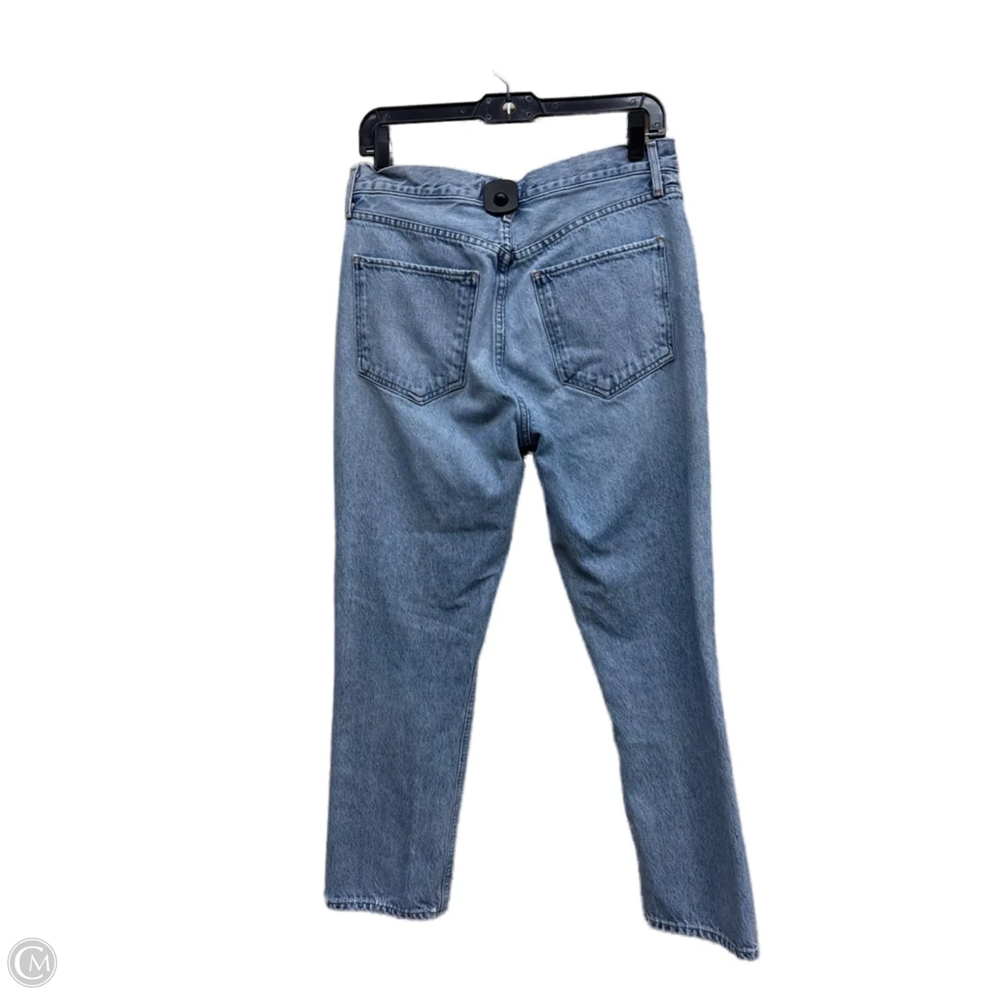 Jeans Straight By Agolde In Blue Denim, Size: 6