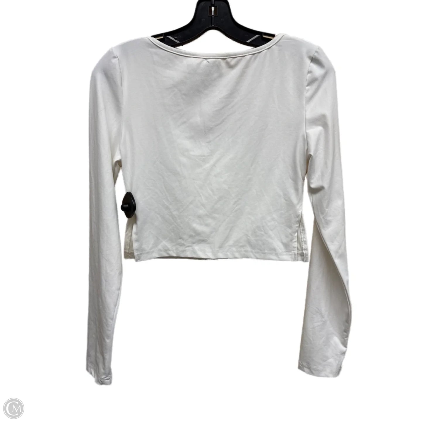 Top Long Sleeve By Clothes Mentor In White, Size: M