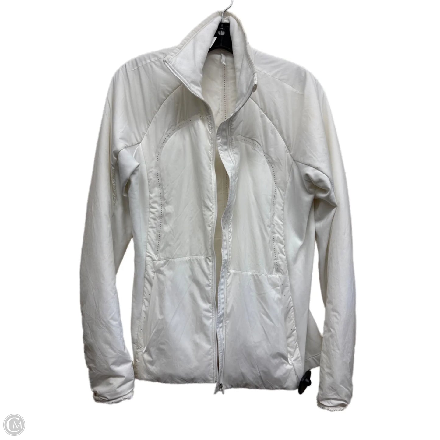 Athletic Jacket By Lululemon In White
