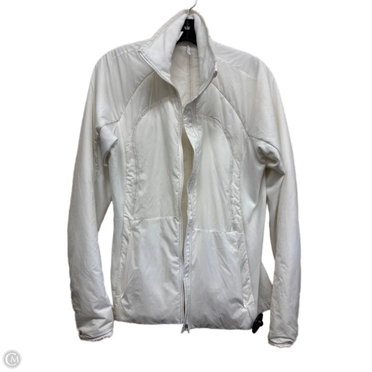 Athletic Jacket By Lululemon In White