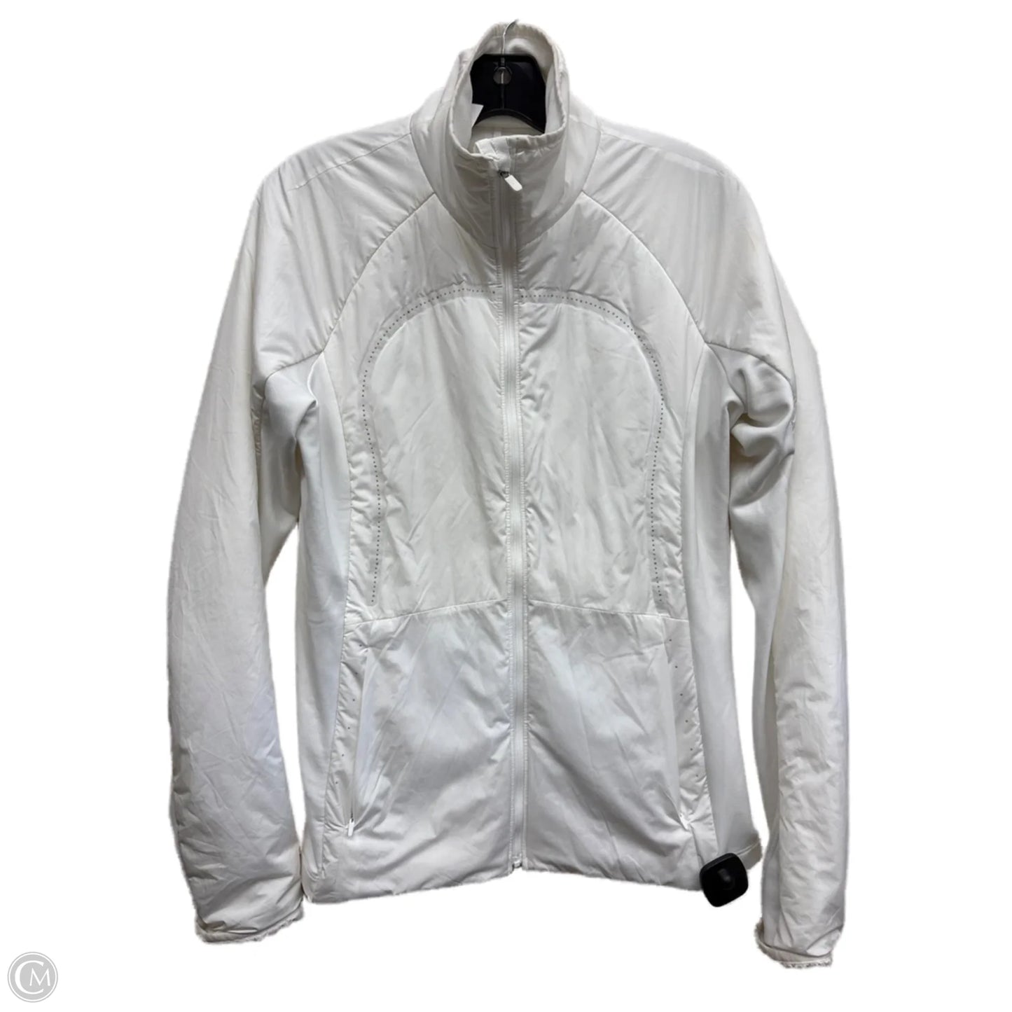 Athletic Jacket By Lululemon In White