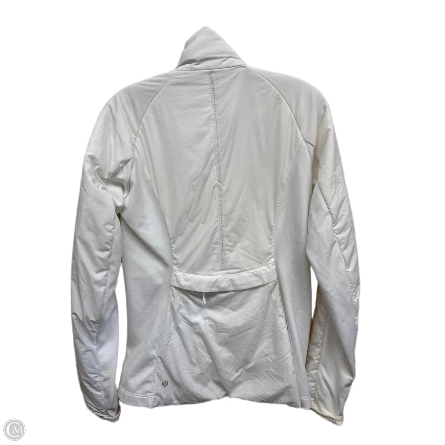 Athletic Jacket By Lululemon In White
