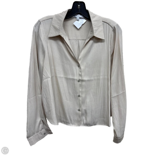 Top Long Sleeve By Rose And Olive In Tan, Size: S