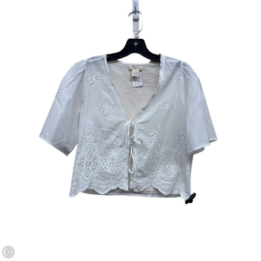 Top Short Sleeve By Passport In White, Size: M