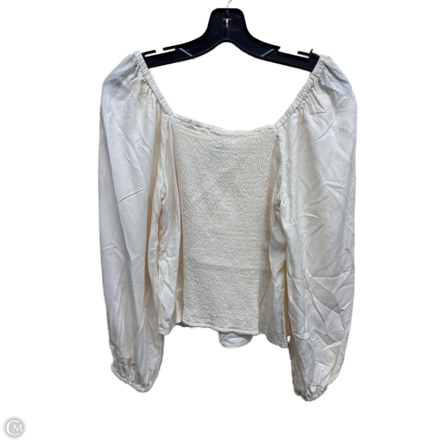 Top Long Sleeve By Old Navy In Tan, Size: S