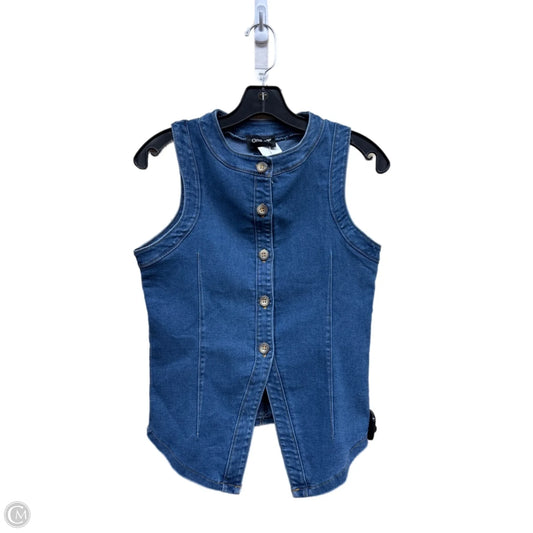 Top Sleeveless By Clothes Mentor In Blue Denim, Size: M