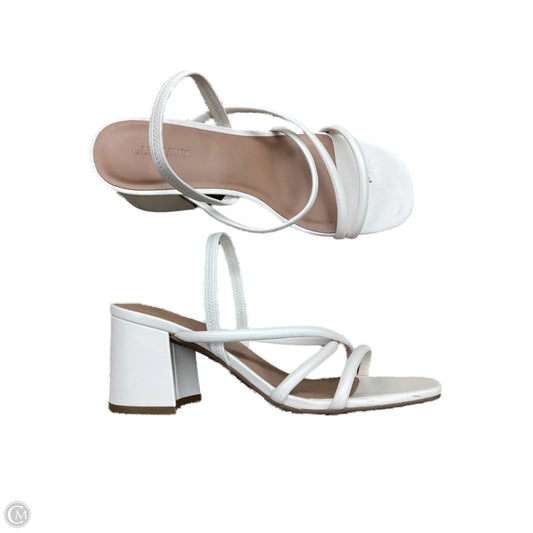 Shoes Heels Block By Old Navy In White, Size: 8