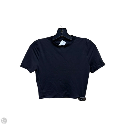 Athletic Top Short Sleeve By Lululemon In Black, Size: S