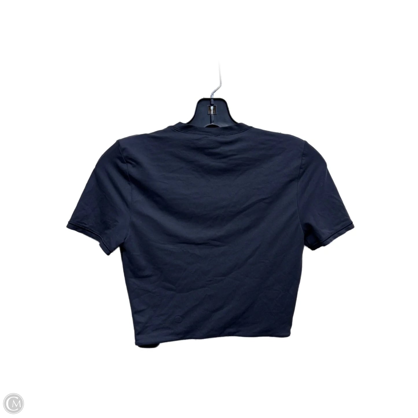 Athletic Top Short Sleeve By Lululemon In Black, Size: S