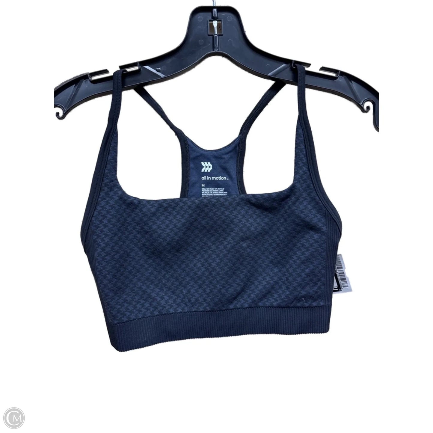 Athletic Bra By All In Motion In Black & Blue, Size: M