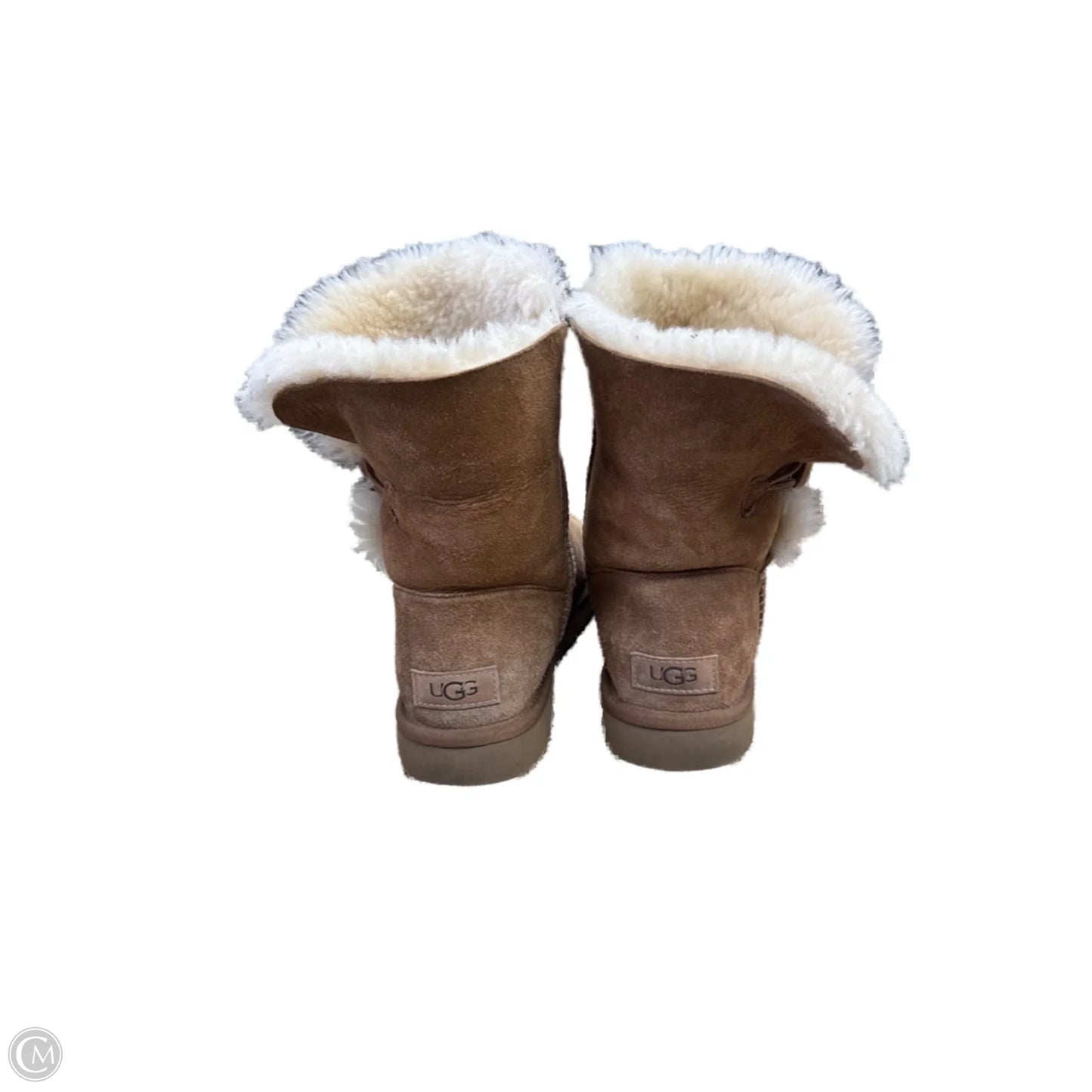Boots Designer By Ugg In Brown, Size: 8