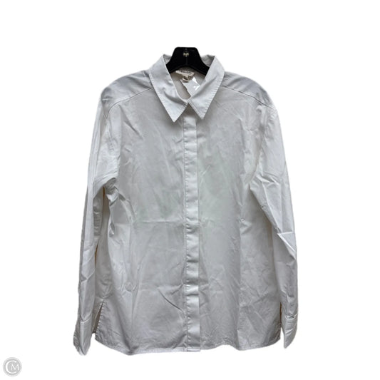 Top Long Sleeve By Open Edit In White, Size: M