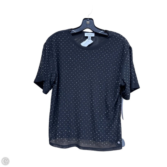 Top Short Sleeve By Evereve In Black, Size: S