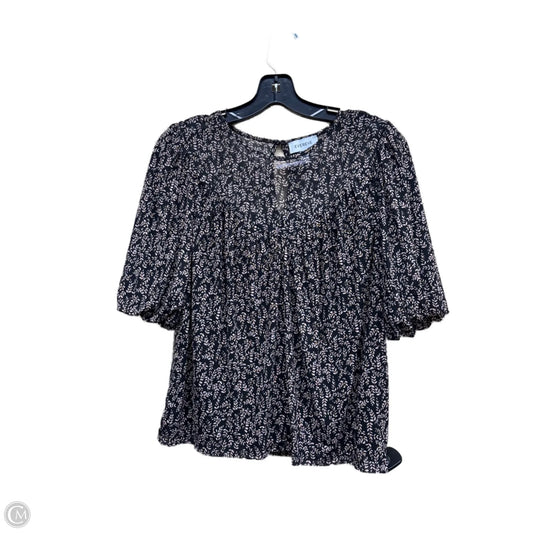 Top Short Sleeve By Evereve In Multi-colored, Size: S