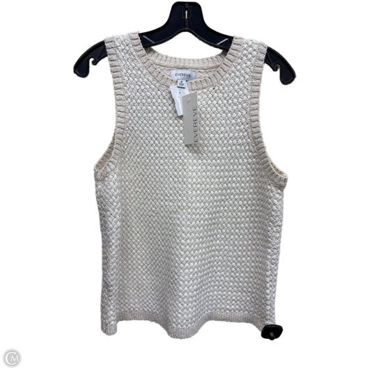 Top Sleeveless By Evereve In Cream, Size: M