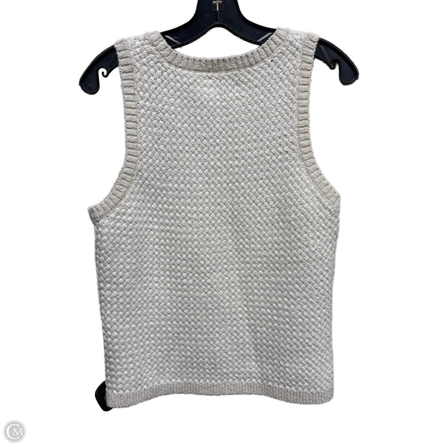 Top Sleeveless By Evereve In Cream, Size: M