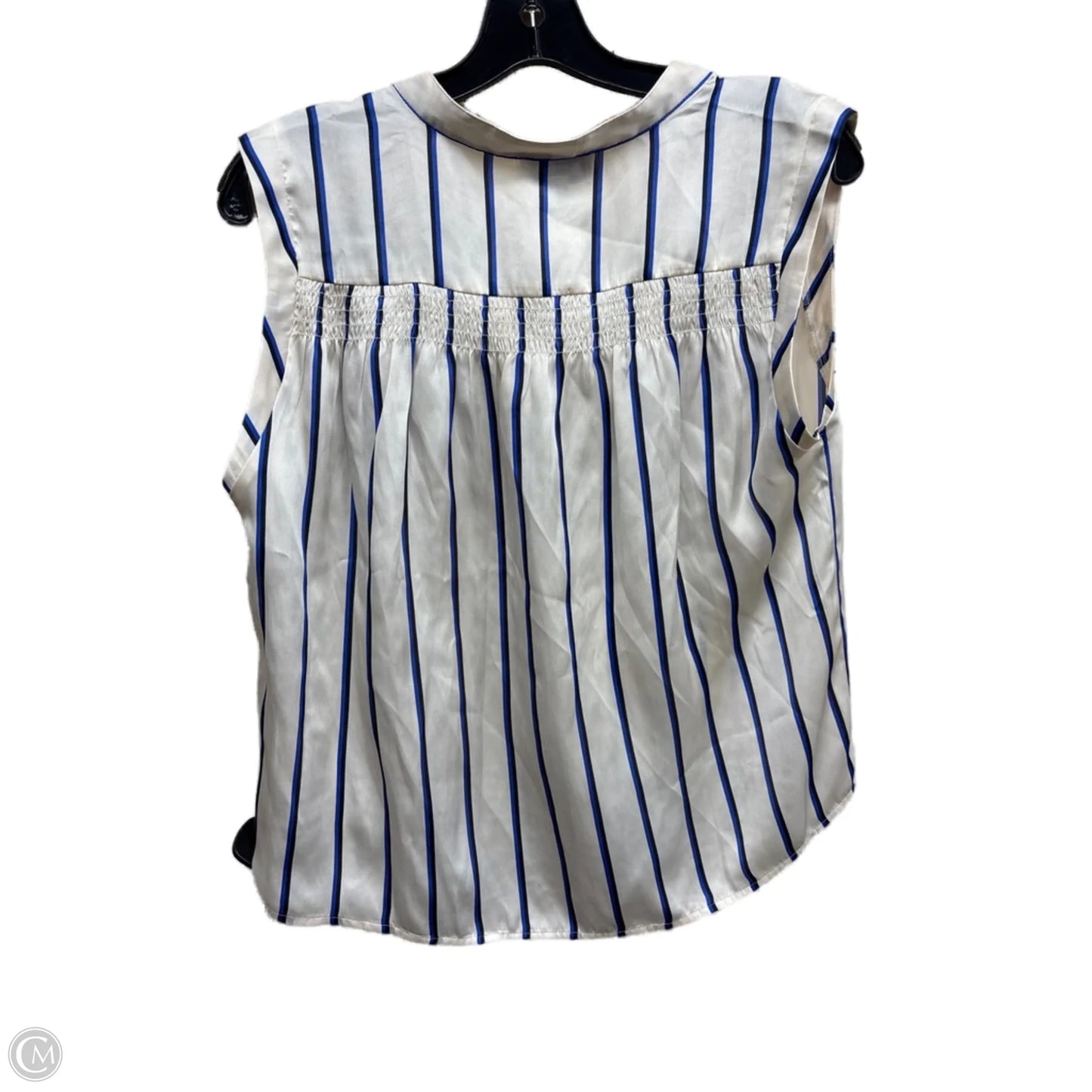 Top Sleeveless By Evereve In Striped Pattern, Size: M