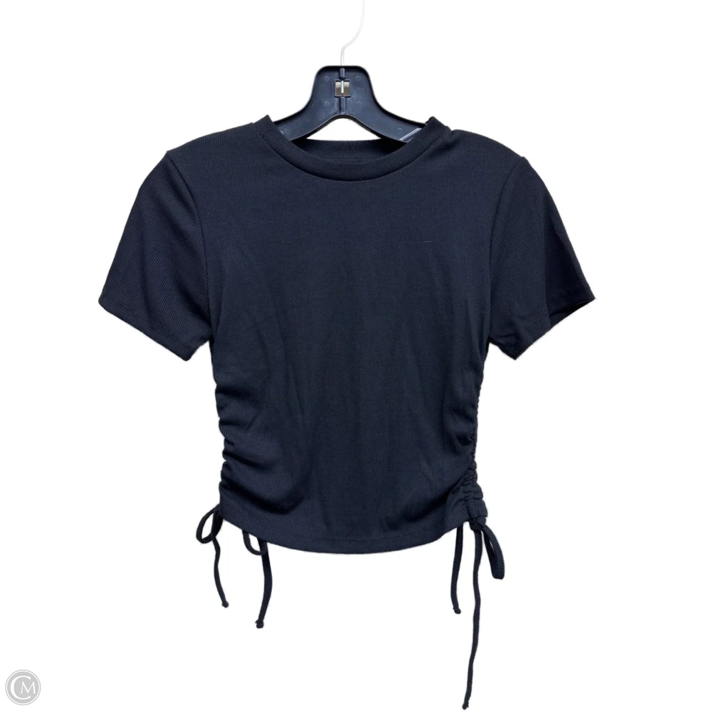 Top Short Sleeve By Clothes Mentor In Black, Size: M