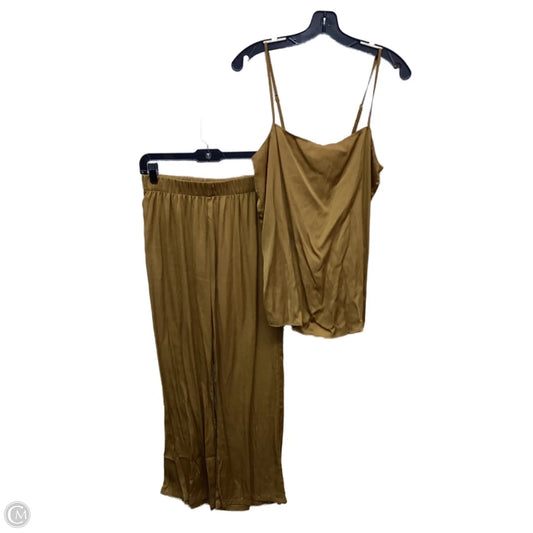 Pants Set 2pc By Open Edit In Gold, Size: S