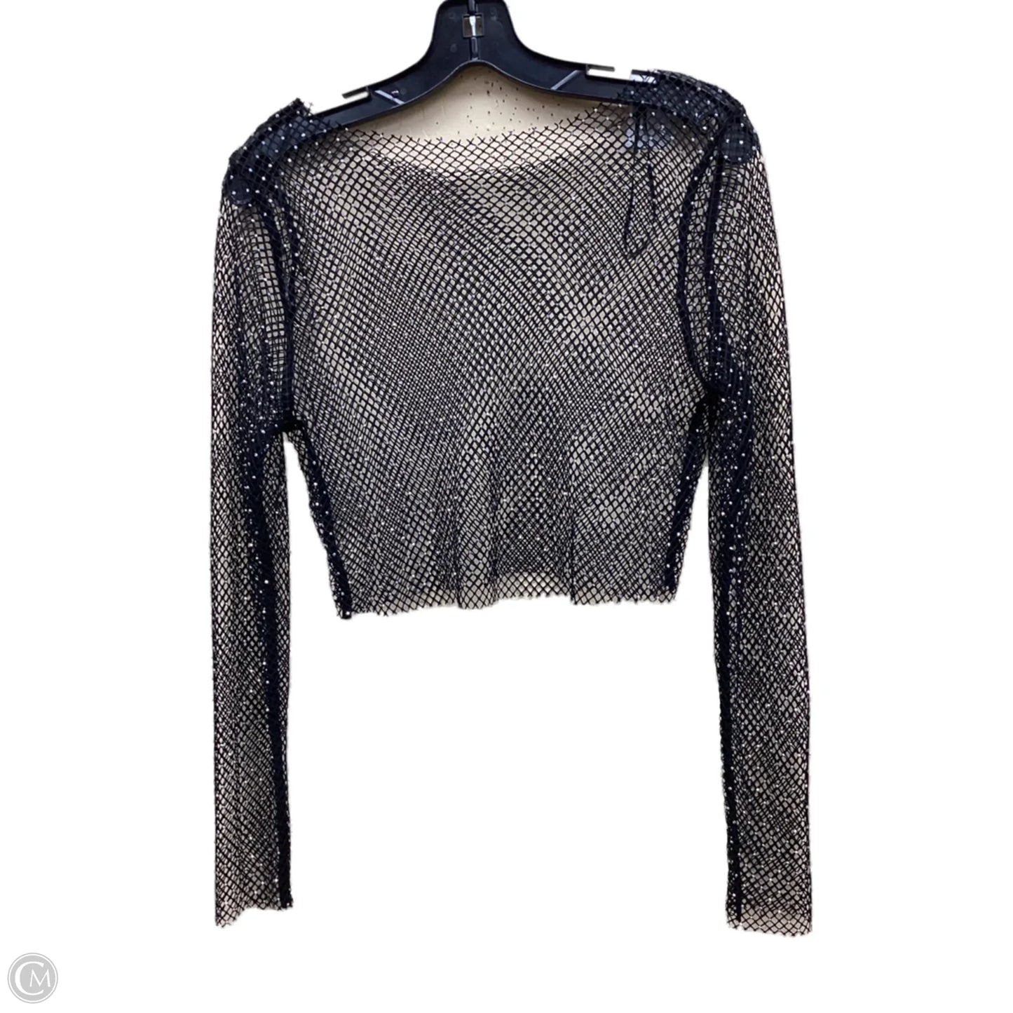 Top Long Sleeve By Clothes Mentor In Black