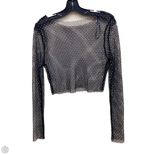 Top Long Sleeve By Clothes Mentor In Black