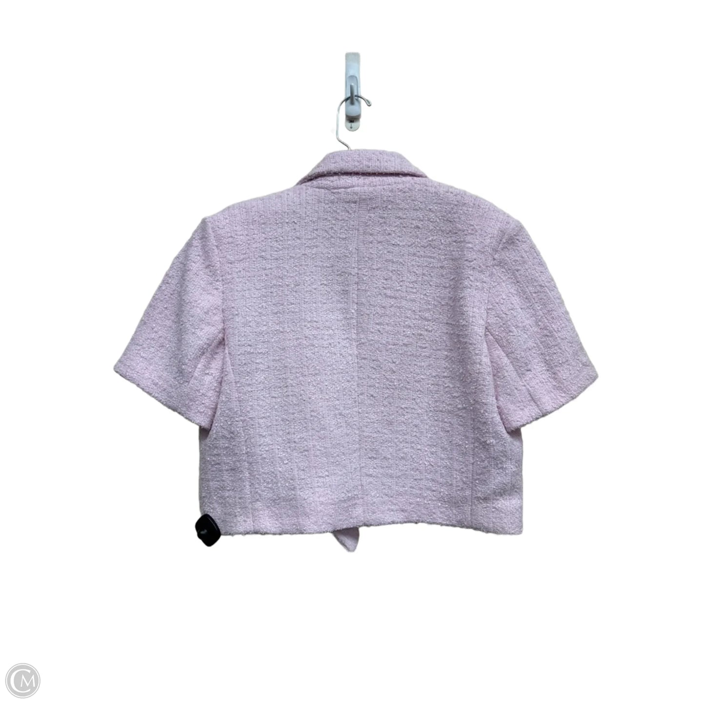 Top Short Sleeve By Express In Pink, Size: L