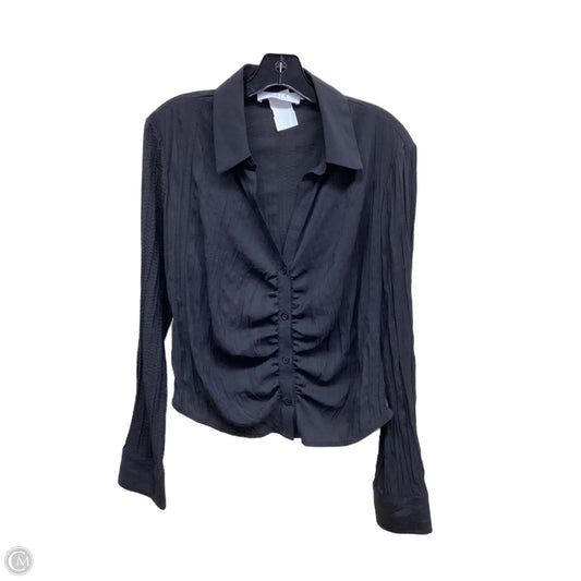 Top Long Sleeve By Astr The Label In Black, Size: L