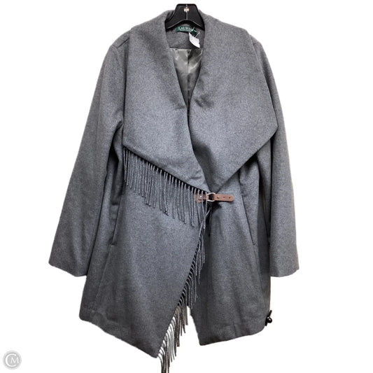 Coat Peacoat By Ralph Lauren In Grey, Size: L