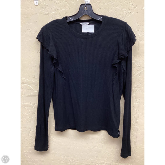 Top Long Sleeve By Splendid In Black, Size: M
