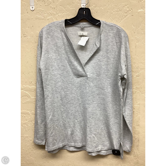 Top Long Sleeve By Lou And Grey In Grey, Size: Xs