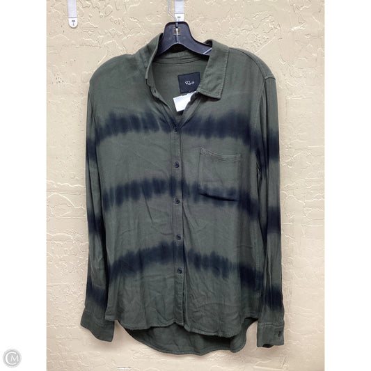 Top Long Sleeve By Rails In Green, Size: M