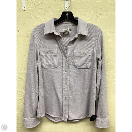 Top Long Sleeve By Faherty In Purple, Size: S