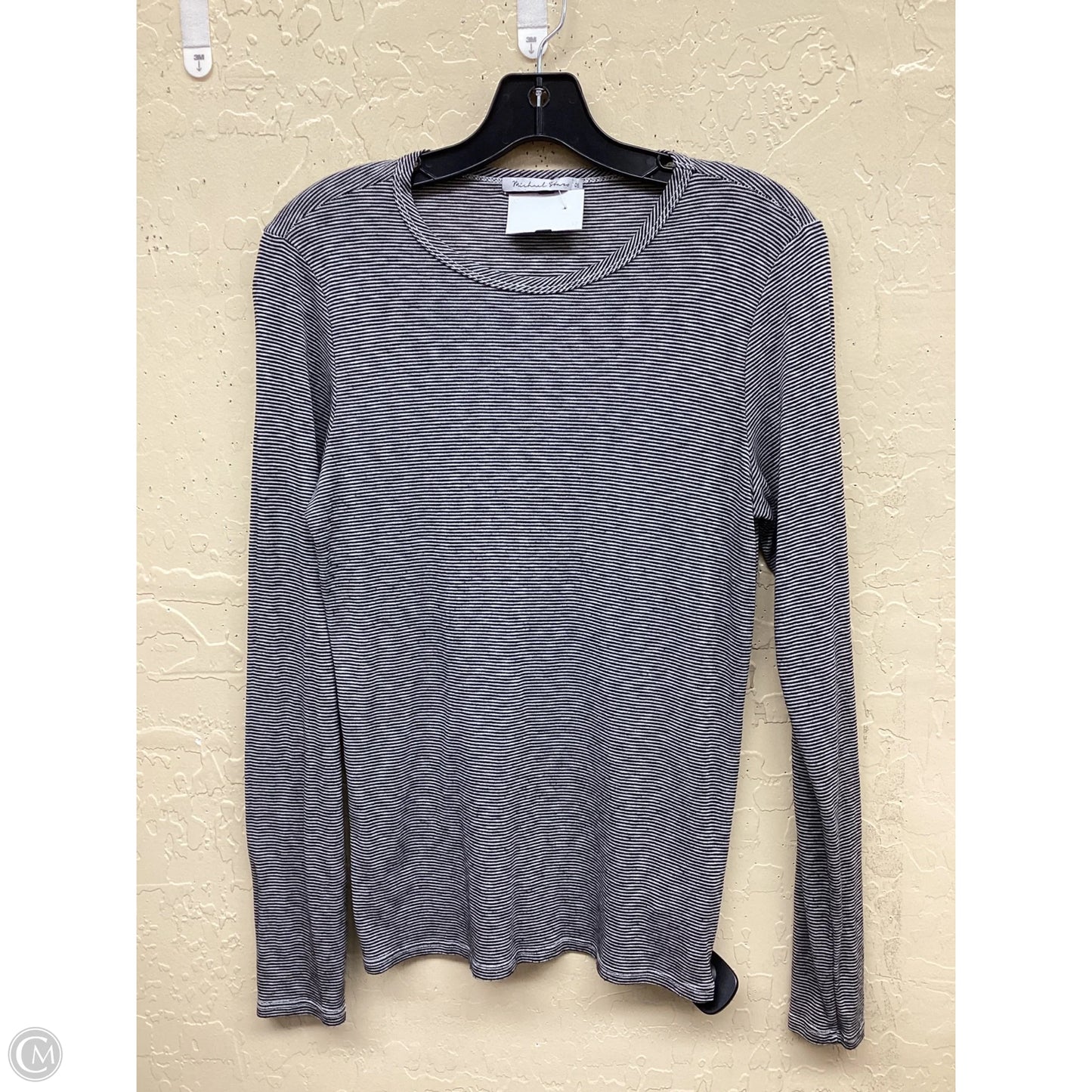 Top Long Sleeve By Michael Stars In Striped Pattern, Size: Osfm