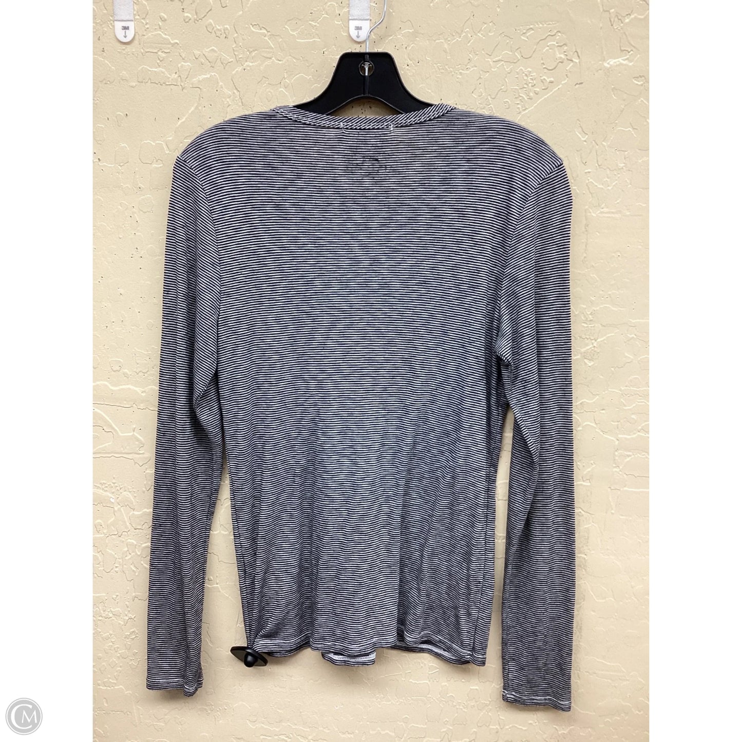 Top Long Sleeve By Michael Stars In Striped Pattern, Size: Osfm