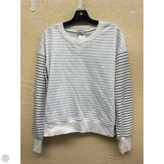 Sweatshirt Crewneck By Evereve In Striped Pattern, Size: M